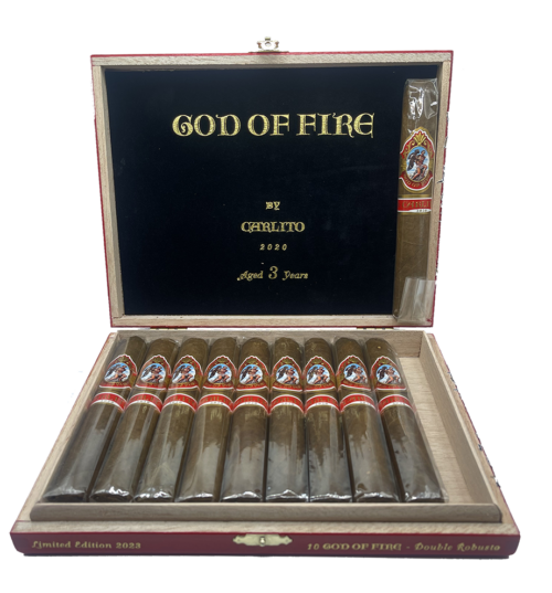 Arturo Fuente God Of Fire By Carlito Double Robusto '23 Release