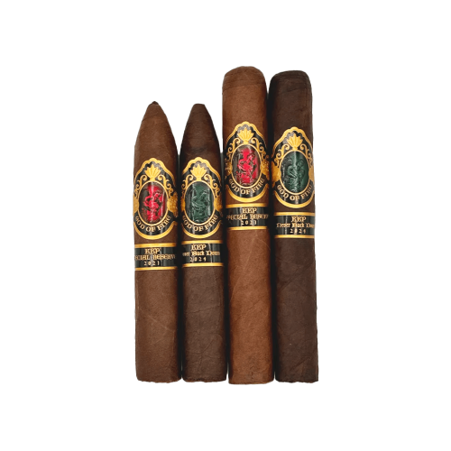 Arturo Fuente God Of Fire KKP Never Back Down 4 Cigar Assortment